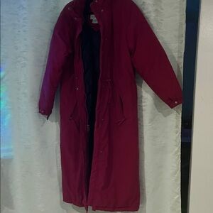 L.L. Bean Women's Long Magenta winter  Coat